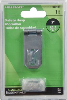 Image showing  Hardware Essentials 2 in. Fixed Staple Safety Hasp Zinc