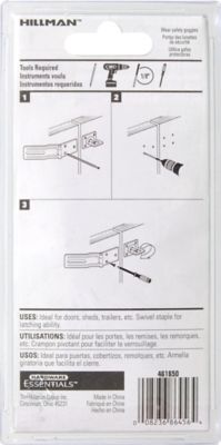 Image showing  4-1/2 in. Safety Hasp with Swivel Staple, Zinc