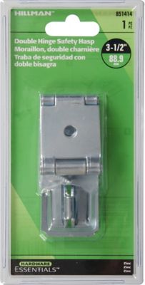 Image showing  3-1/2 in. Double Safety Hasp, Zinc-Plated