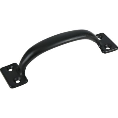 Hillman Utility Door Pull, 5-1/2 in., Black