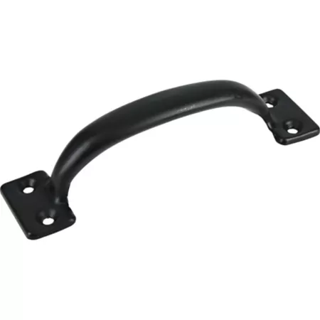 Hillman 5 1/2 in Utility Door Handle Black Gate Hardware