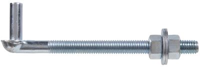 Image showing  1/2 in. x 6 in. Gate Bolt Hook, Zinc
