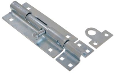Image showing  Hardware Essentials 8 in. Heavy Duty Gate Barrel Bolt, Zinc