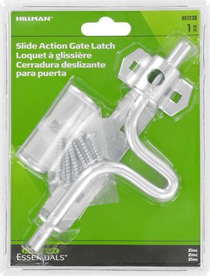 Hillman Hardware Essentials Slide Gate Latch, Zinc