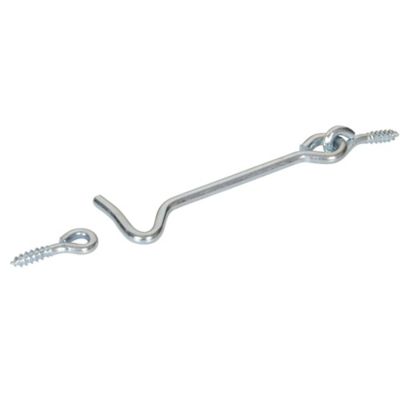 Hillman Hardware Essentials 2-1/2 in. Cd-Gate Hook & Eye, Zinc, 2 pc.