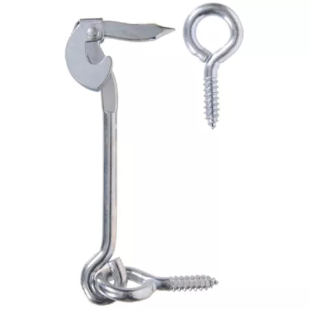 Hillman Hardware Essentials 6 in Cd-Safe Gate Hook and Eye Zinc Gate Hardware