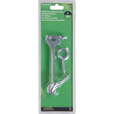 Image showing  Hardware Essentials 6 in. Cd-Safe Gate Hook & Eye, Zinc