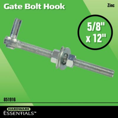 Image showing  5/8 in. x 12 in. Gate Bolt Hook, Zinc