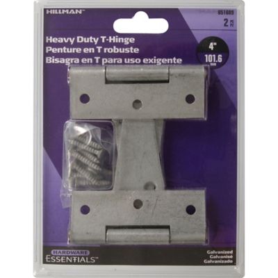 Image showing  4 in. Cd-Heavy T-Hinge, Mechanical Galvanized, 2 pc.