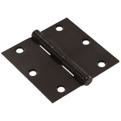 Hillman Hardware Essentials Cd-Hinge-Square Fm 3In Black