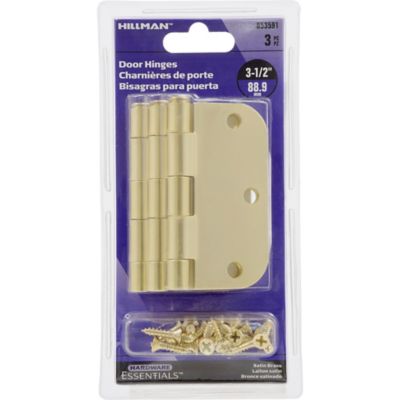 Image showing  Hardware Essentials 3-1/2 in. Door Hinges, 3-Pack