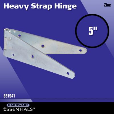 Image showing  Hardware Essentials 5 in. Heavy Duty Strap Hinge, Zinc