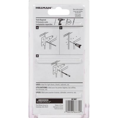 Image showing  3 in. Cd-Light T-Hinge, Zinc, 2 pc.