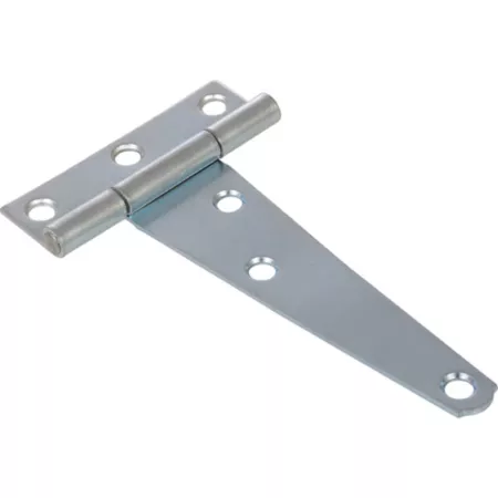 Hillman T-Hinge for 4 in CD Light Zinc 2-Piece Gate Hardware