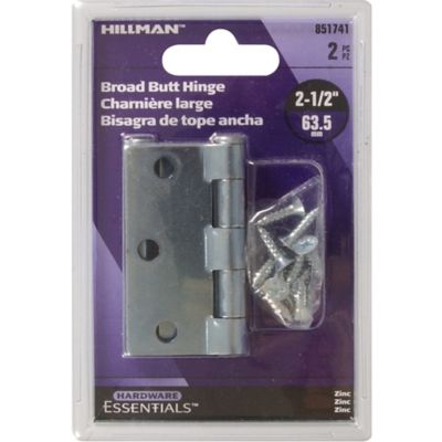 Image showing  Hardware Essentials 2-1/2 in. Cd-General Purpose Hinge, Zinc, 2-Pack
