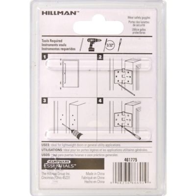 Image showing  Hardware Essentials 2-1/2 in. Cd-General Purpose Hinge, Zinc, 2-Pack