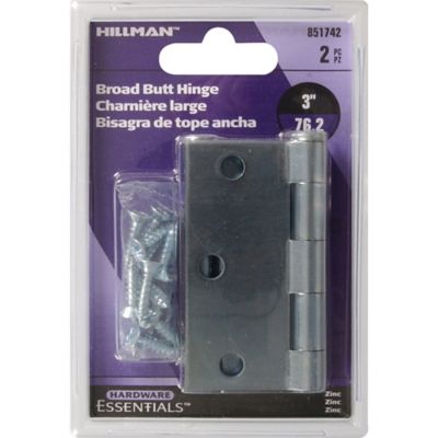 Image showing  Hardware Essentials 3 in. Cd-General Purpose Hinge, Zinc, 2-Pack