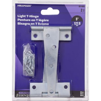 Image showing  5 in. Cd-Light T-Hinge, Zinc, 2 pc.