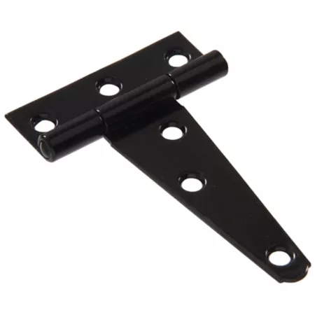 Hillman T-Hinge for 3 in CD Light Black 2-Piece Gate Hardware