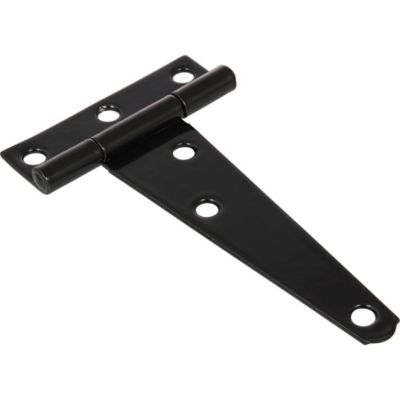 Hillman Cd-Light T-Hinge, 4 in., Black, 2 Pack