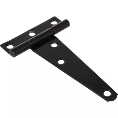 Hillman T-Hinge for 4 in CD Light Black 2-Piece Gate Hardware