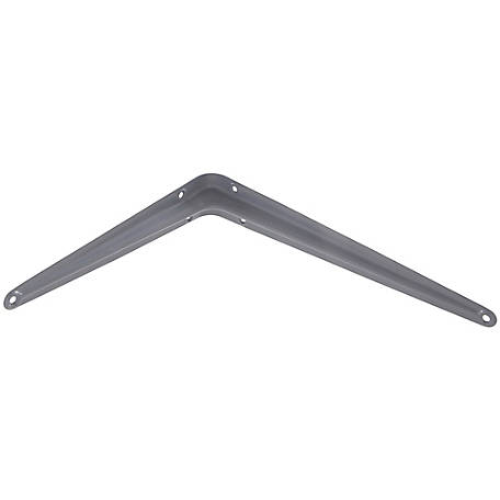 Hillman Hardware Essentials 8 x 10in. Shelf Bracket, Steel with Gray Finish, Holds up to 100 lb.