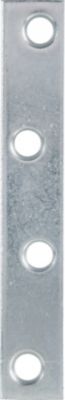 Image showing  Hardware Essentials 4 in. x 5/8 in. Mending Plate, Zinc, 4-Pack