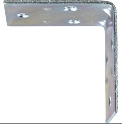 Image showing  Hardware Essentials 2 in. Cd-Double Corner Brace, Zinc, 4-Pack