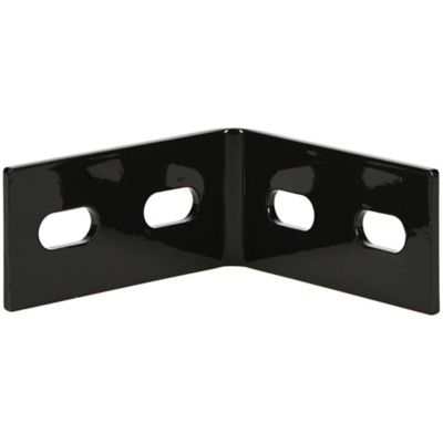 Image showing  Hardware Essentials 3.1 in. x 1.5 in. x 1/8 in. Heavy Duty Corner Braces, Black