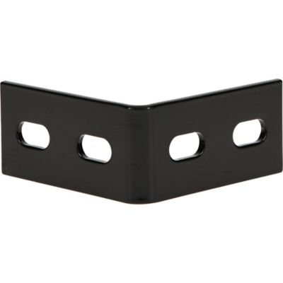 Image showing  Hardware Essentials 3.1 in. x 1.5 in. x 1/8 in. Heavy Duty Corner Braces, Black