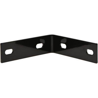 Image showing  Hardware Essentials 5.1 in. x 1.5 in. x 1/8 in. Heavy Duty Corner Braces, Black