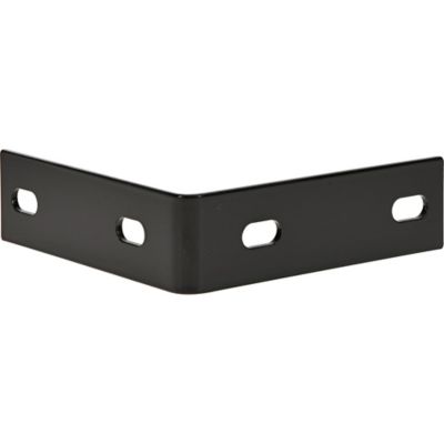 Image showing  Hardware Essentials 5.1 in. x 1.5 in. x 1/8 in. Heavy Duty Corner Braces, Black