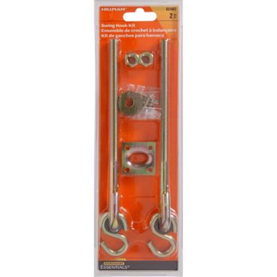 Image showing  Hardware Essentials Cd-Swing Hook Kit with M Bolt, Zinc, 2 pc.