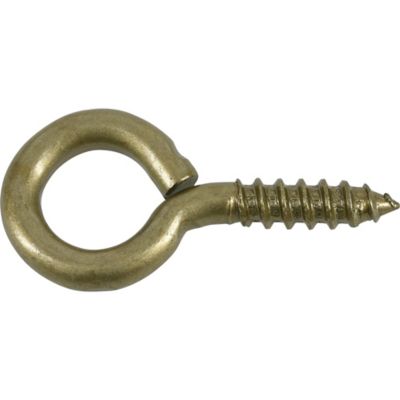 Image showing  Hardware Essentials 0.263 in. x 2-5/8 in. Large Gold Fg Screw Eye Bolt