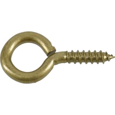 Image showing  Hardware Essentials 0.307 in. x 2-7/8 in. Large Gold Fg Screw Eye Bolt