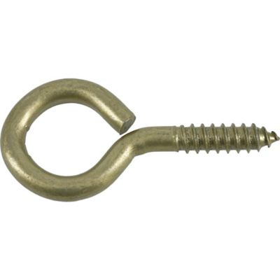 Image showing  Hardware Essentials 0.363 in. x 3-7/8 in. Large Gold Fg Screw Eye Bolt
