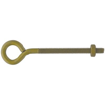Hillman Hardware Essentials 3/8 in.-16 x 6 in. Gold Fg Eye Bolt with Nut
