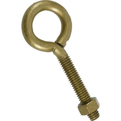 Hillman Hardware Essentials Fg Eye Bwn 5/16-18X3.25 Gold