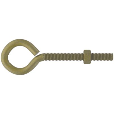 Hillman Hardware Essentials 5/16 in.-18 x 4 in. Gold Fg Eye Bolt with Nut