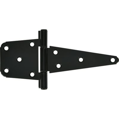 Image showing  Hardware Essentials 6 in. 4x4 Heavy Duty T-Hinge, Black