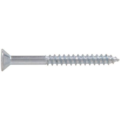 Image showing  Hardware Essentials 12 x 1-1/4 in. Cd-Wood Screw, Zinc, 18-Pack
