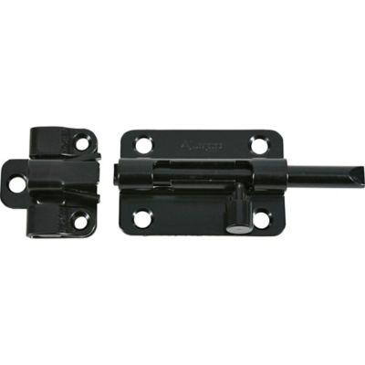 Image showing  Hardware Essentials Black Cd-Barrel Bolt, 3 in.