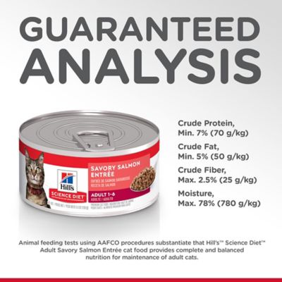 Image showing 5 th Hill's Science Diet Adult Savory Minced Salmon Recipe Wet Cat Food, 5.5 oz.