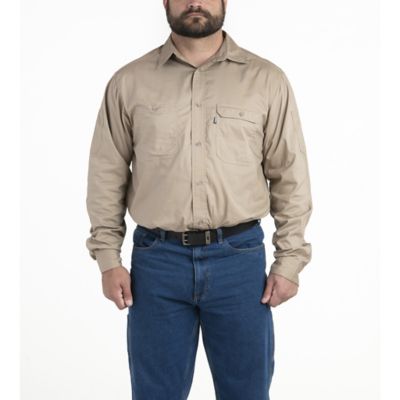 Berne Men's Long-Sleeve Lightweight Duck Canvas Shirt