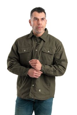 Berne Men's Duck Quilt-Lined Traditional Shirt Jacket