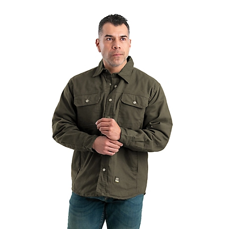 Berne Men's Duck Quilt-Lined Traditional Shirt Jacket