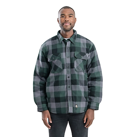 Quilted flannel shirt