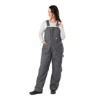 Berne Women's Softstone Duck Quilt-Lined Insulated Bib Overalls