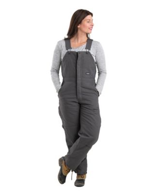 Berne Women's Softstone Duck Quilt-Lined Insulated Bib Overalls