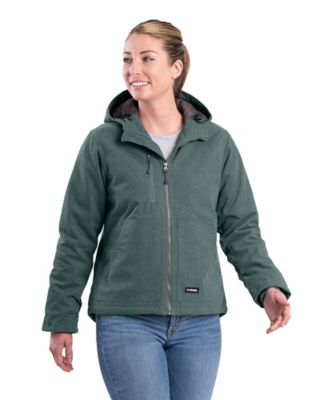 Berne Women's Heathered Duck Insulated Hooded Jacket Lovely Winter Jacket